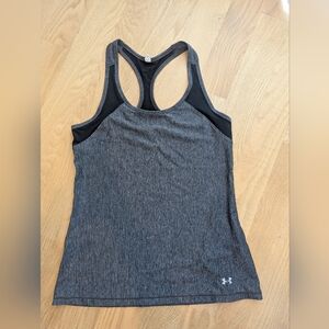 Under Armour Gray and Black Tank Top Sz S